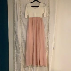 Pink Blush Maternity Maxi